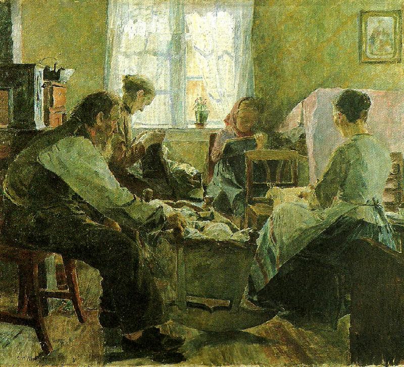 Carl Wilhelmson interior fran bohuslan china oil painting image